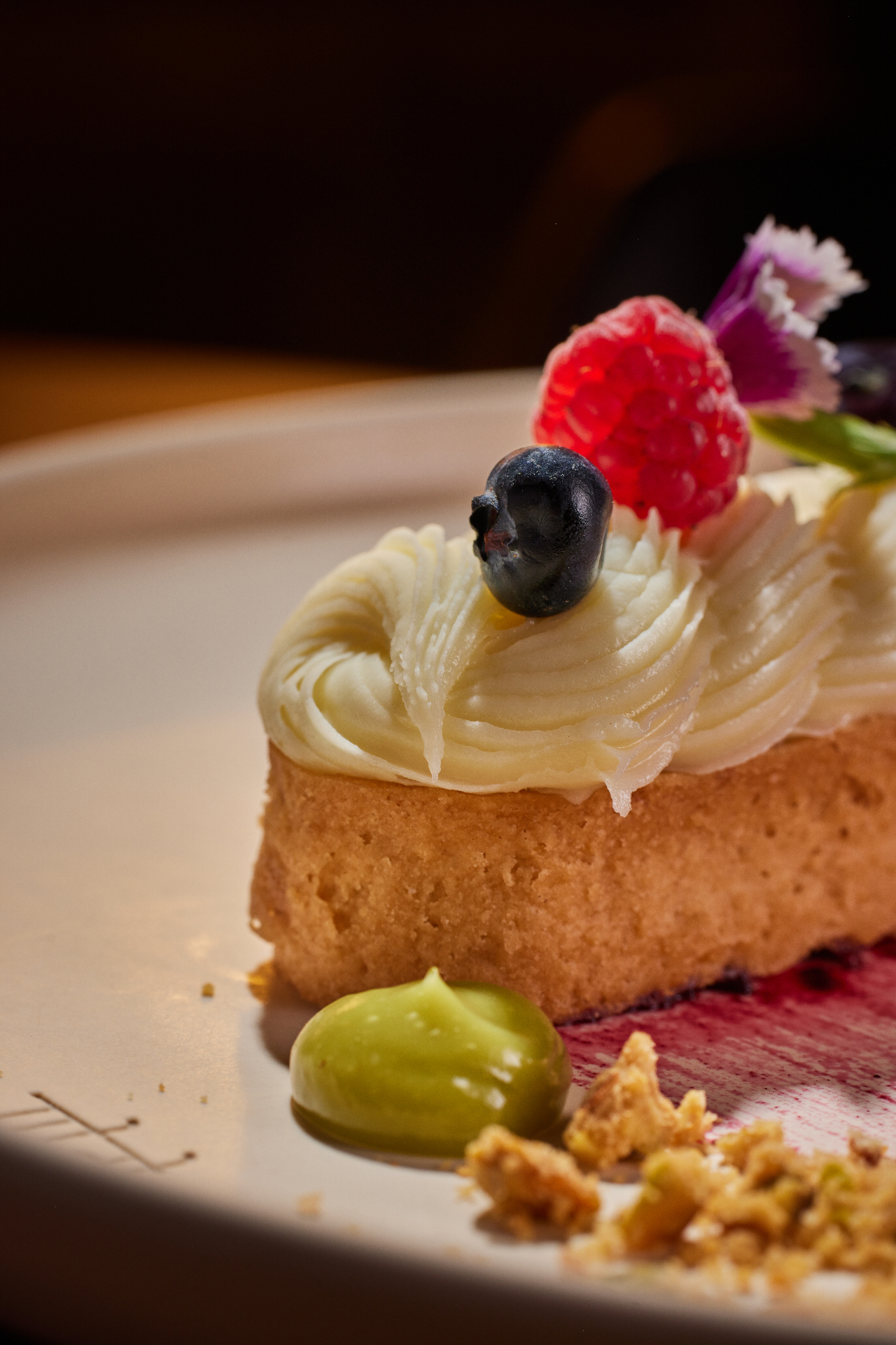 Avocado White Chocolate Berry Tart