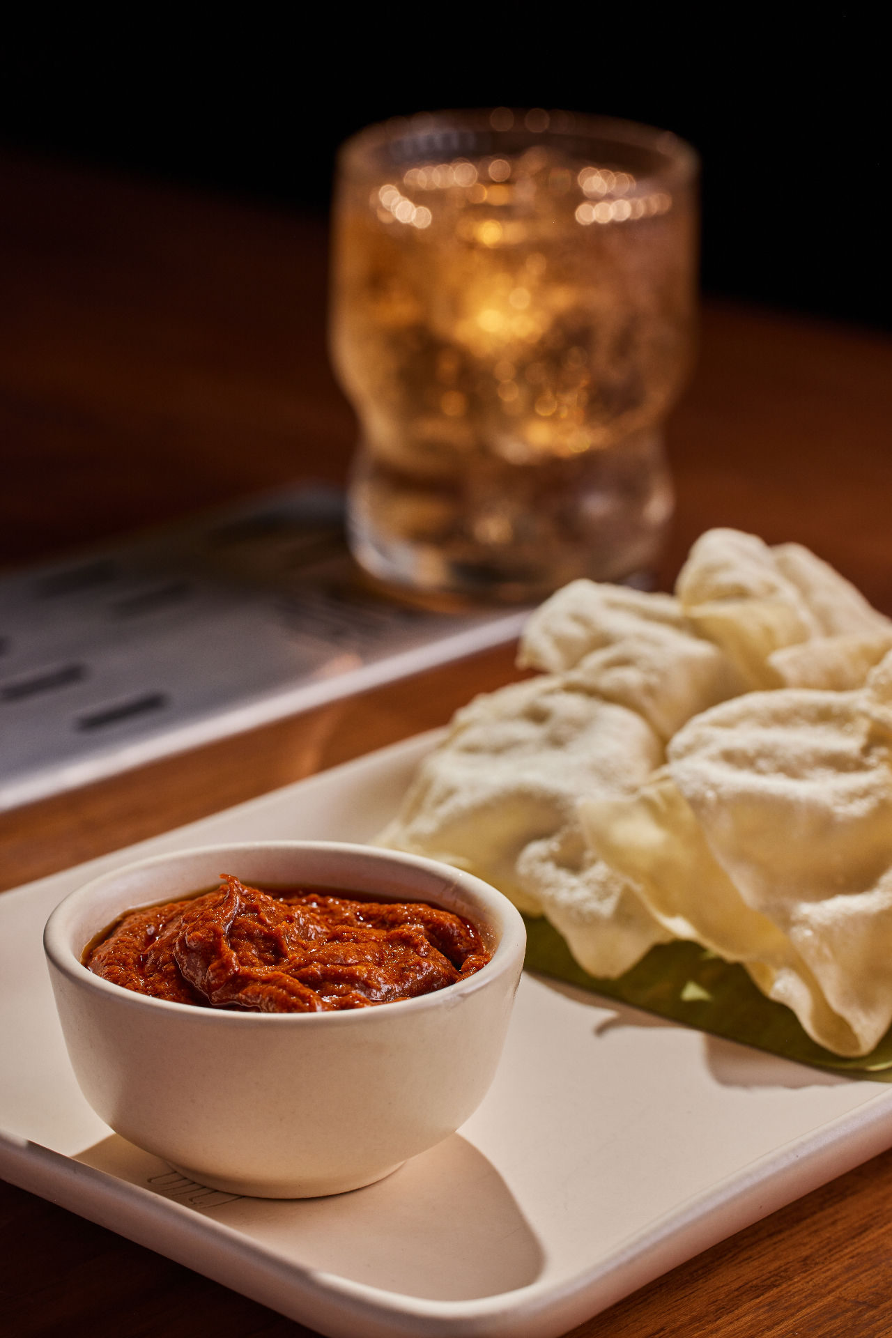 Prawn Pickle and Poppadums